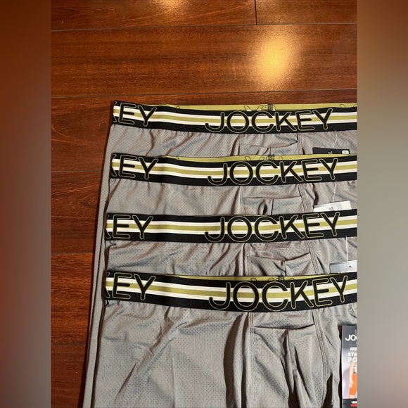 4 Jockey Breathable Mesh Quad Short Brief XXL Gray 11” Inseam Stability Pouch - Picture 6 of 11